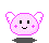 lil pink round floating guy